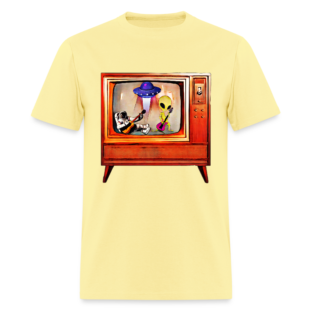 Rocking Astronaut and Alien - cornsilk