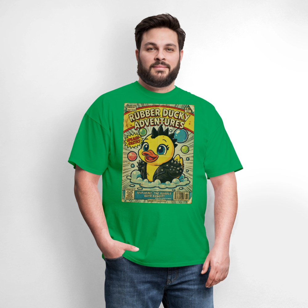 Ducky Old Comic - bright green