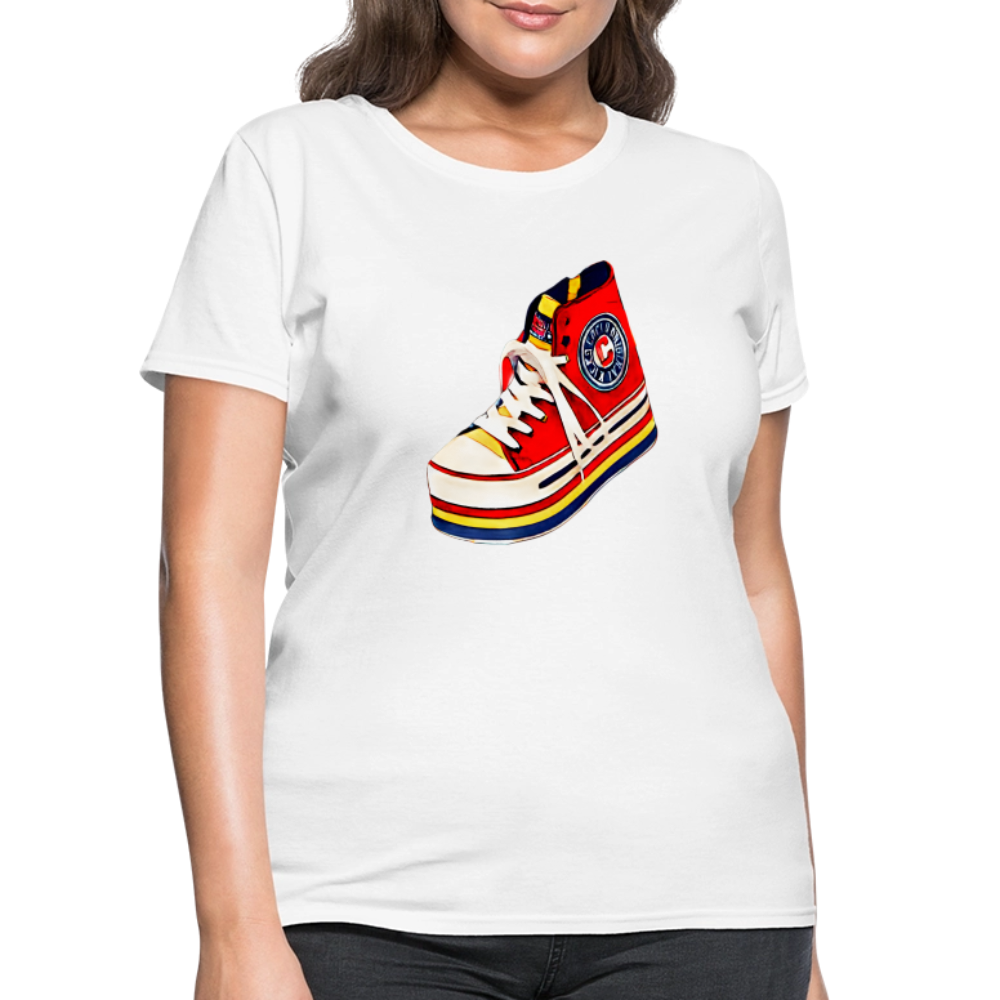 High Top Sneaker - white