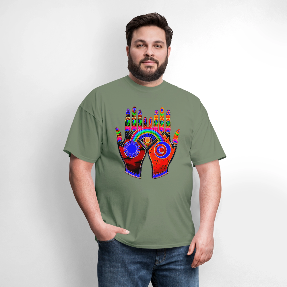 Open Hands - military green