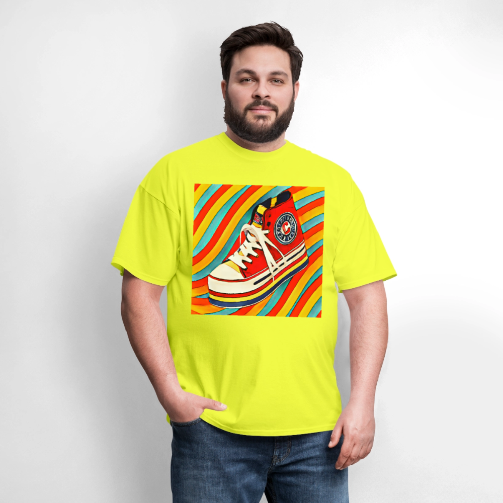 High Top Sneaker - safety green