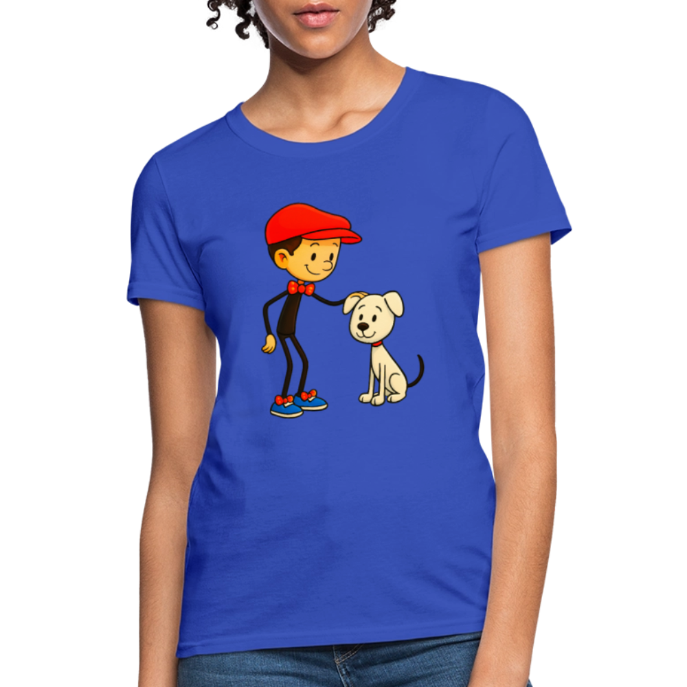 A Dog And His Best Friend - royal blue