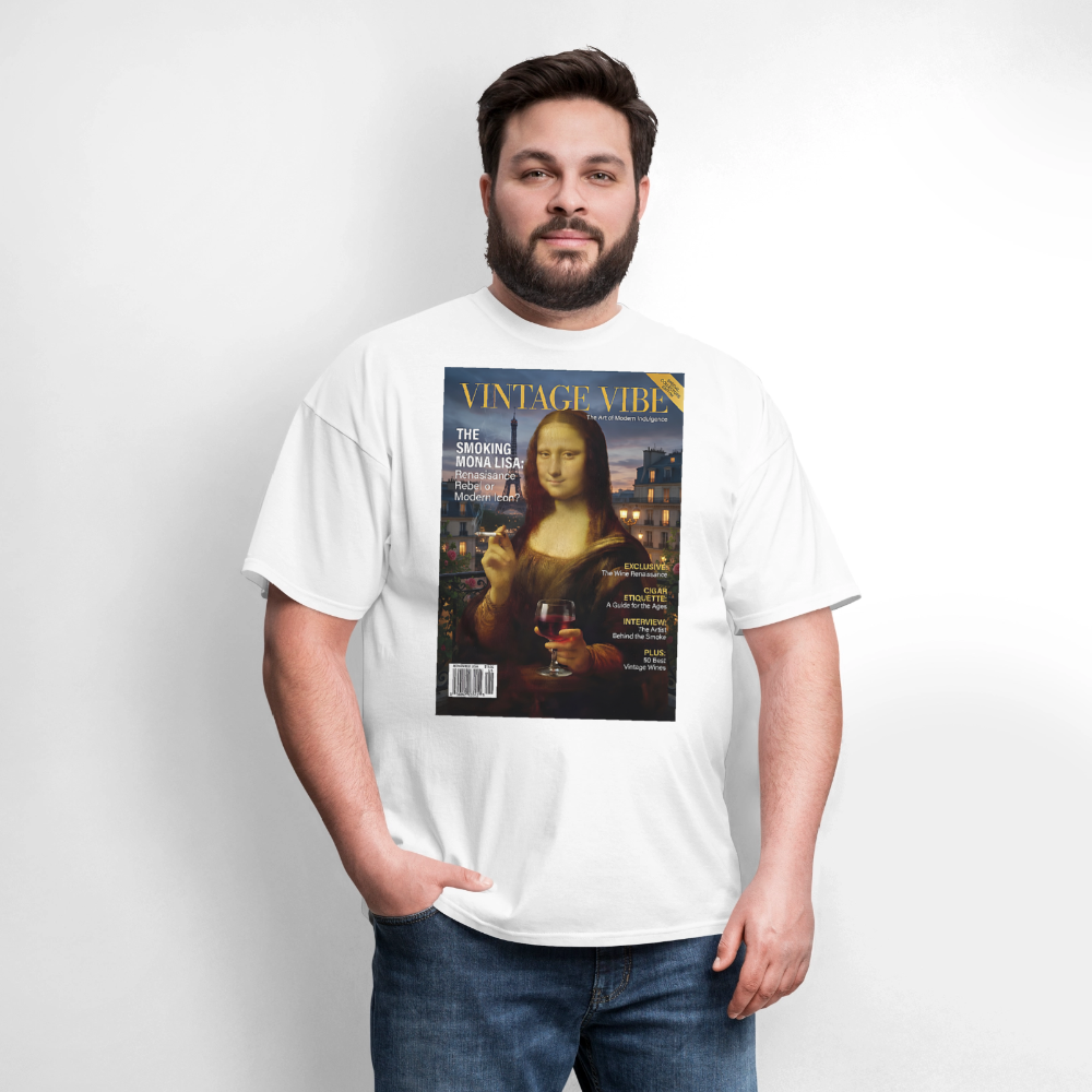 A Smoking Mona Lisa - white