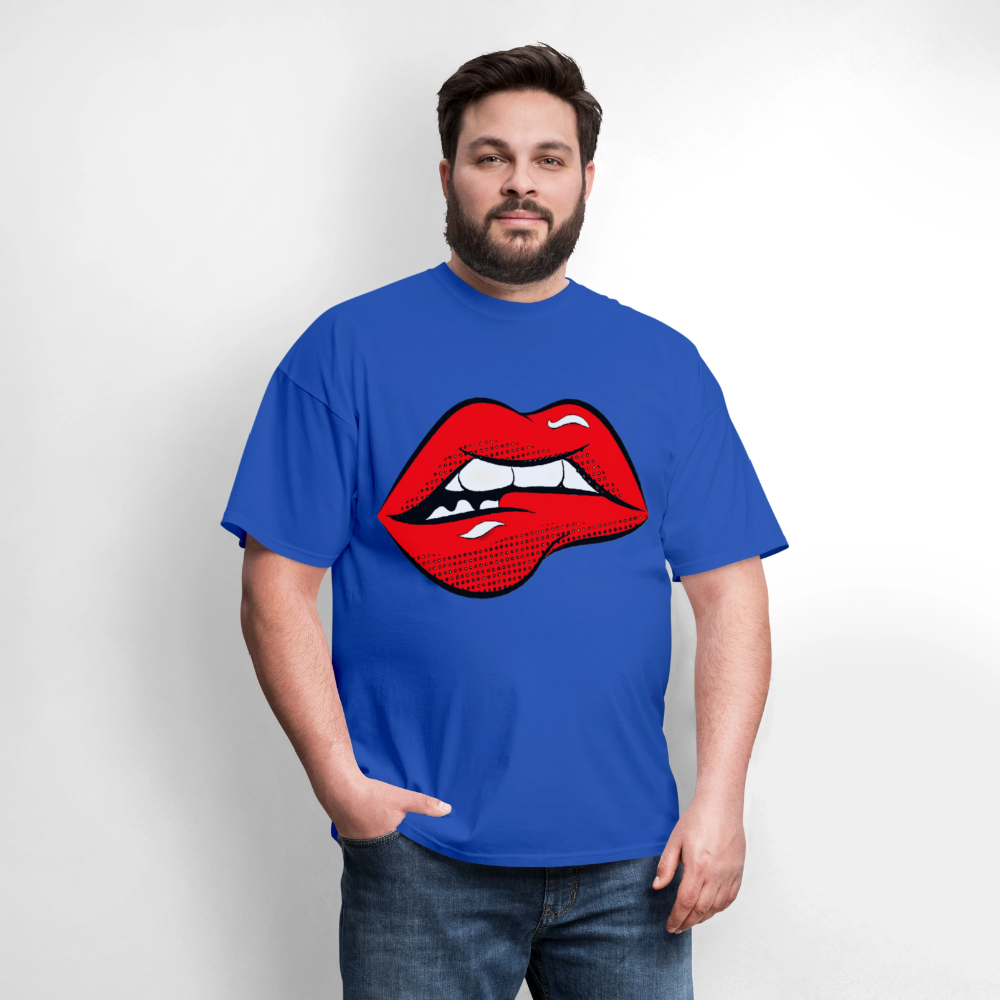 Lips - royal blue