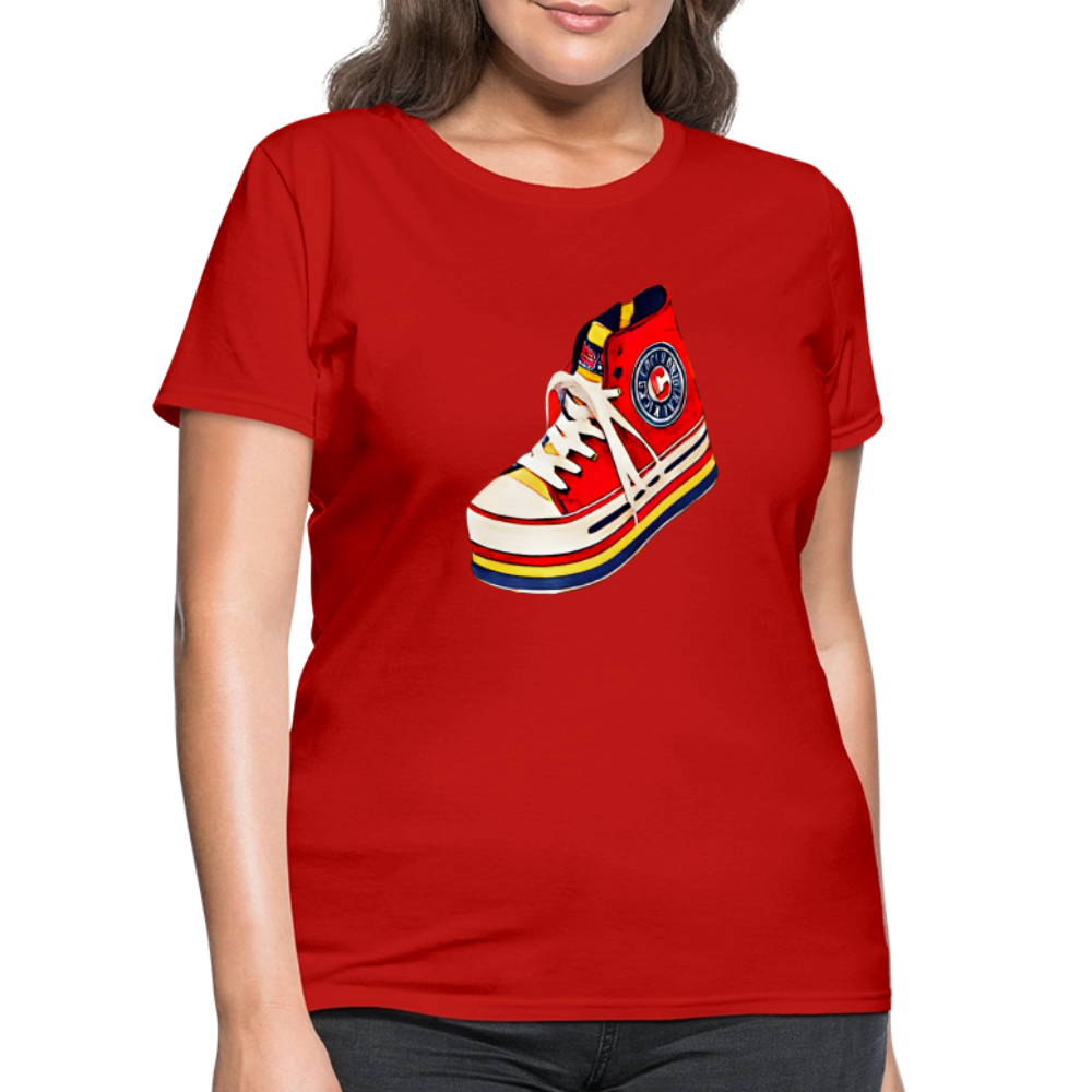 High Top Sneaker - red