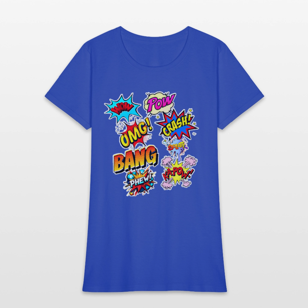 Comic Time - royal blue