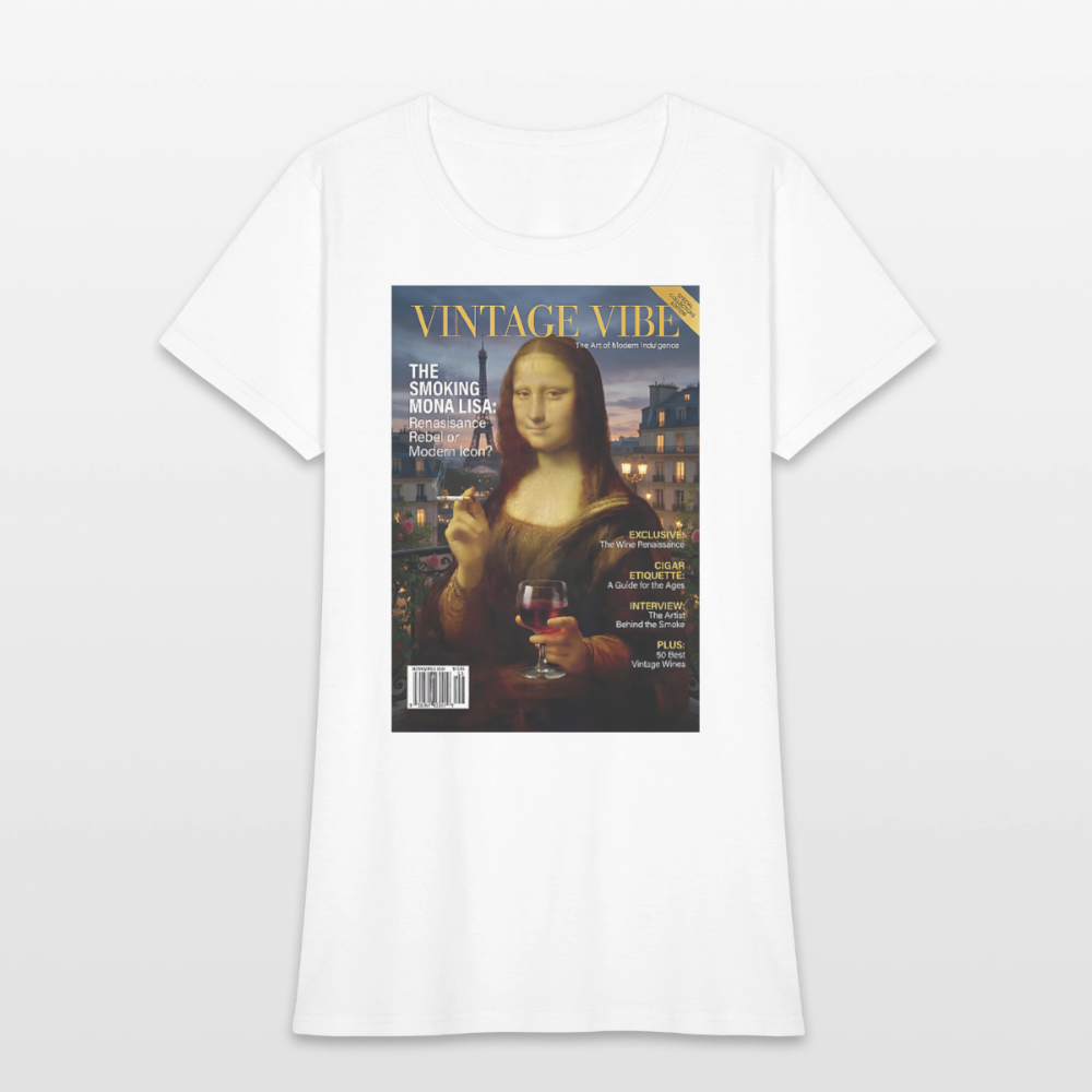 A Smoking Mona Lisa - white