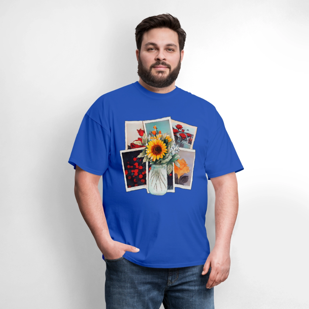 Flowers - royal blue