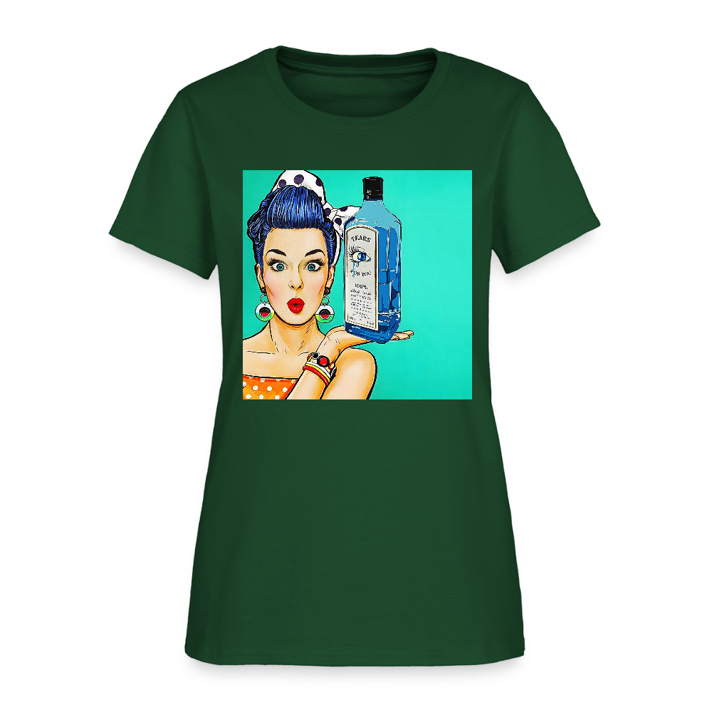 Retro Woman - forest green