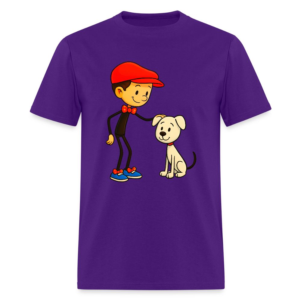 Dog And His Best Friend - purple
