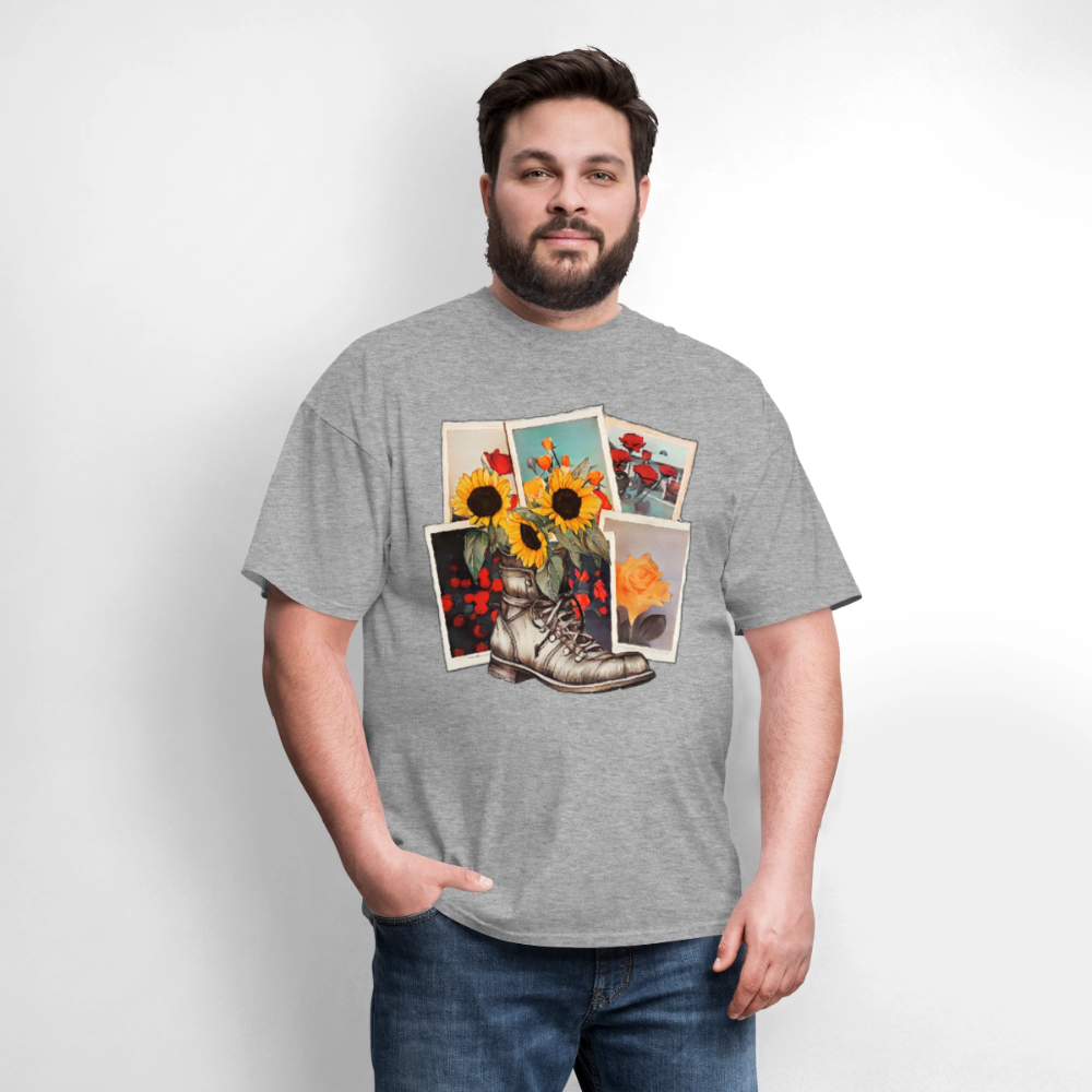 Flowers #2 - heather gray