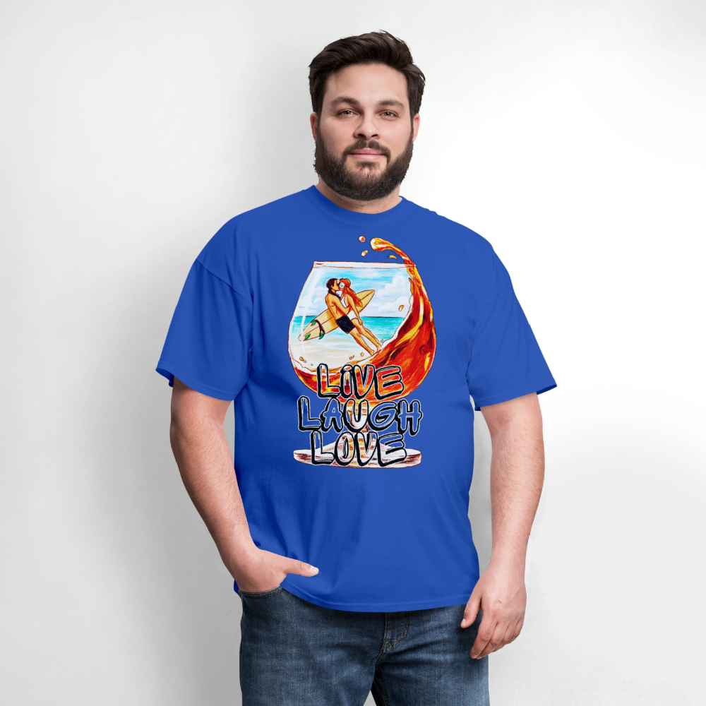 Live, Laugh, Love - royal blue