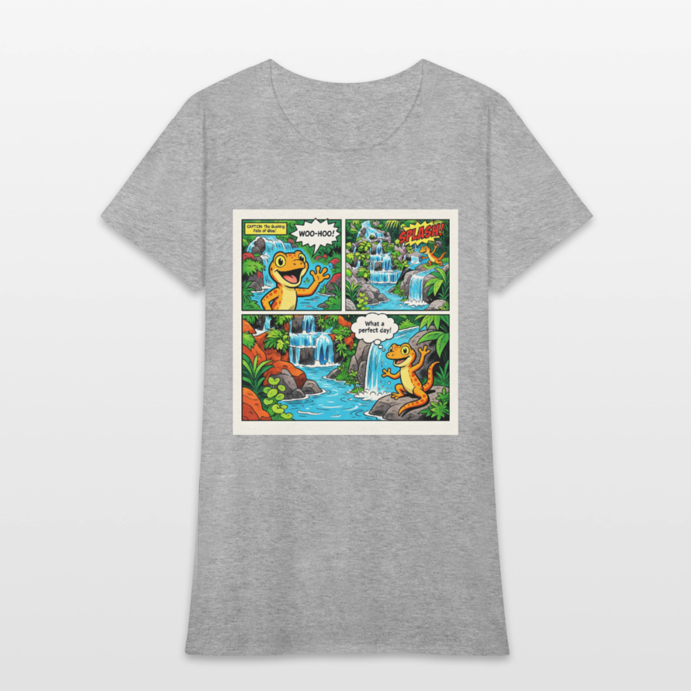 Comic Lizard - heather gray