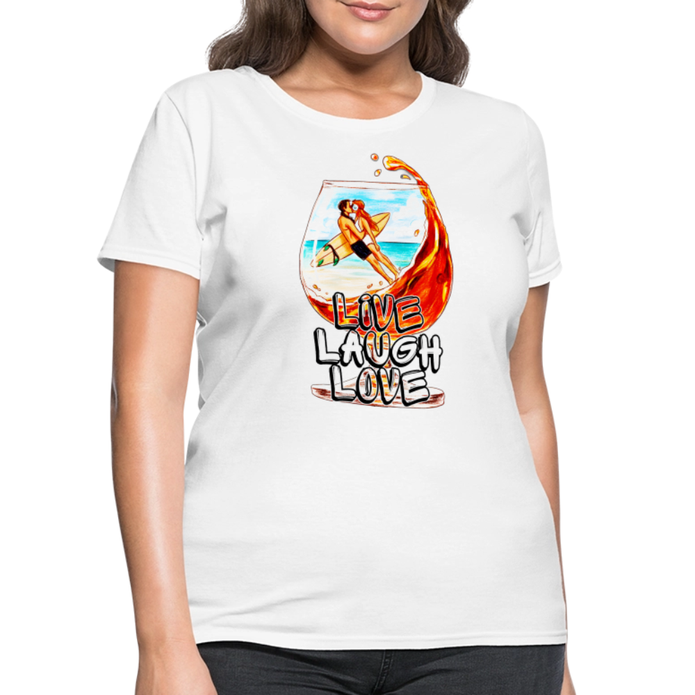 Live, Laugh, Love - white