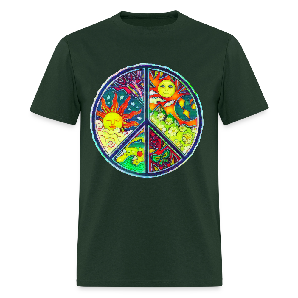 Peace - forest green
