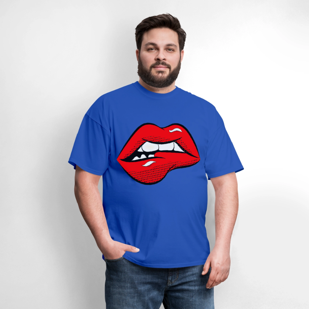 Lips - royal blue
