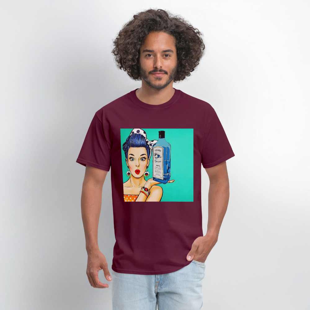 Retro Woman - burgundy