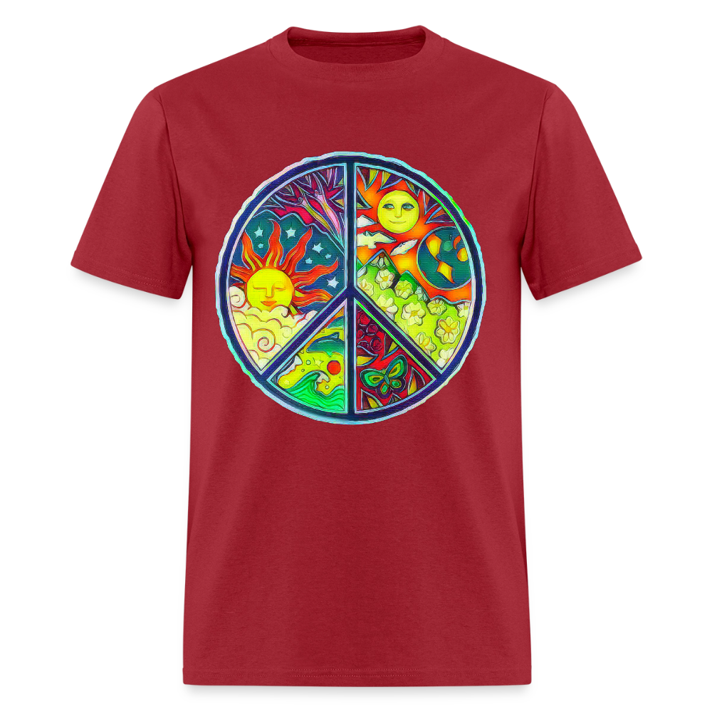 Peace - true red