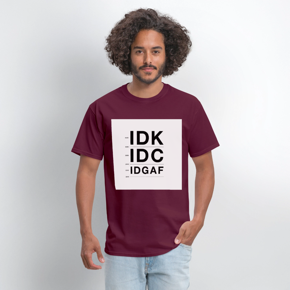 #2 IDK - burgundy