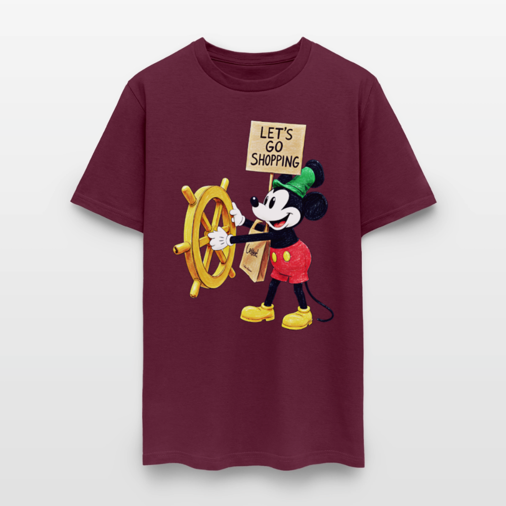 Let's Go Shopping - burgundy