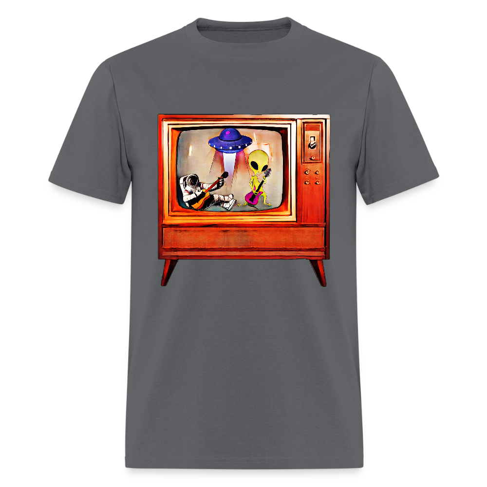 Rocking Astronaut and Alien - charcoal