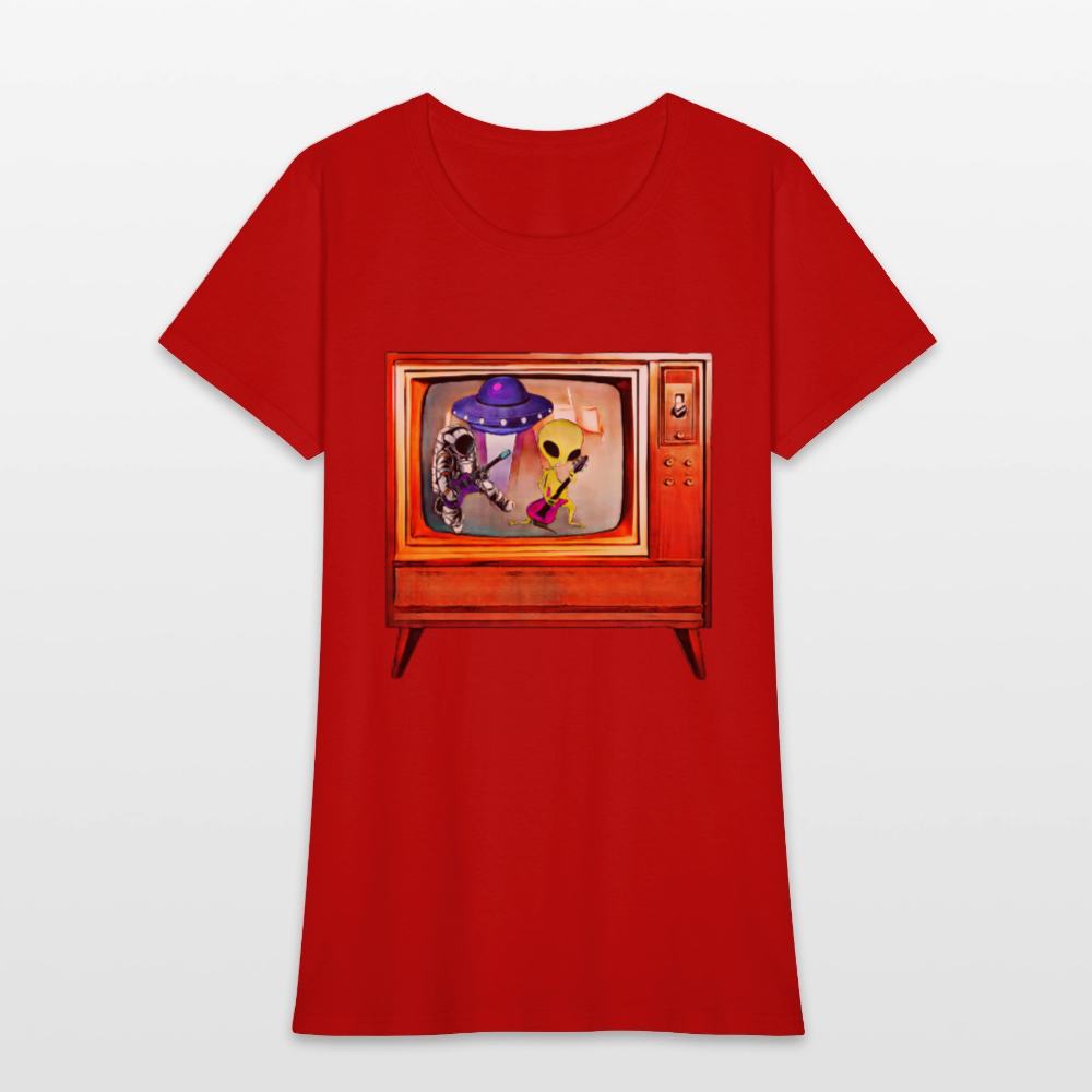 Rocking Astronaut and Alien #2 - red