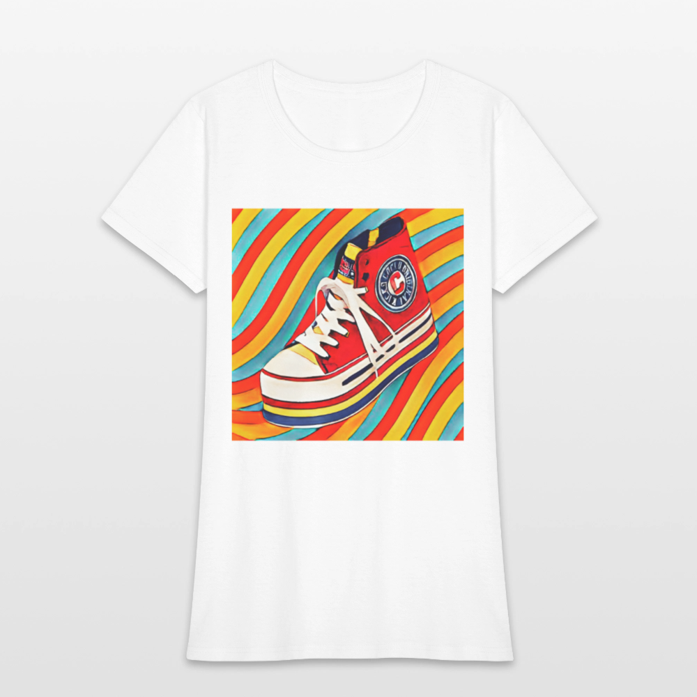 High Top Sneaker - white