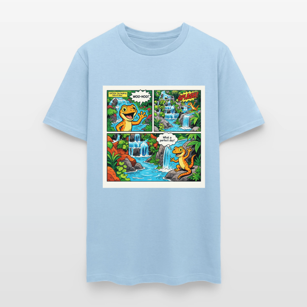 Comic Lizard - powder blue