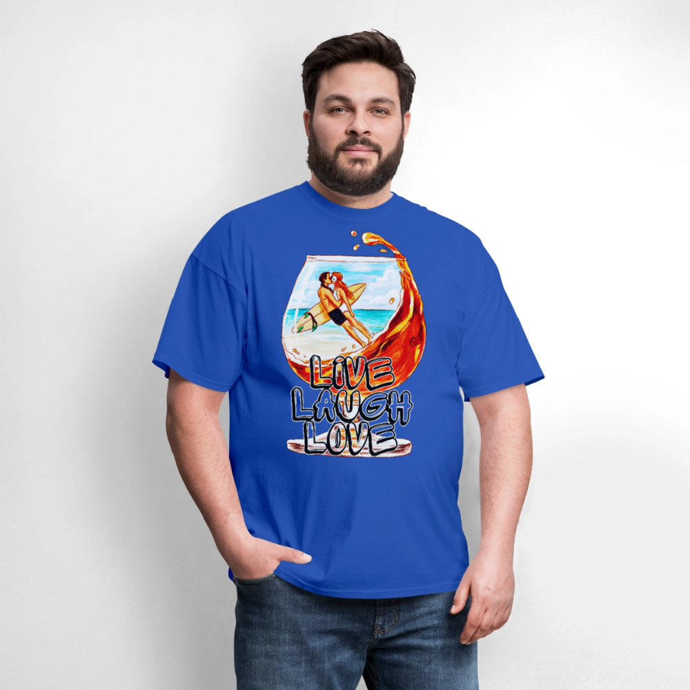Live, Laugh, Love - royal blue