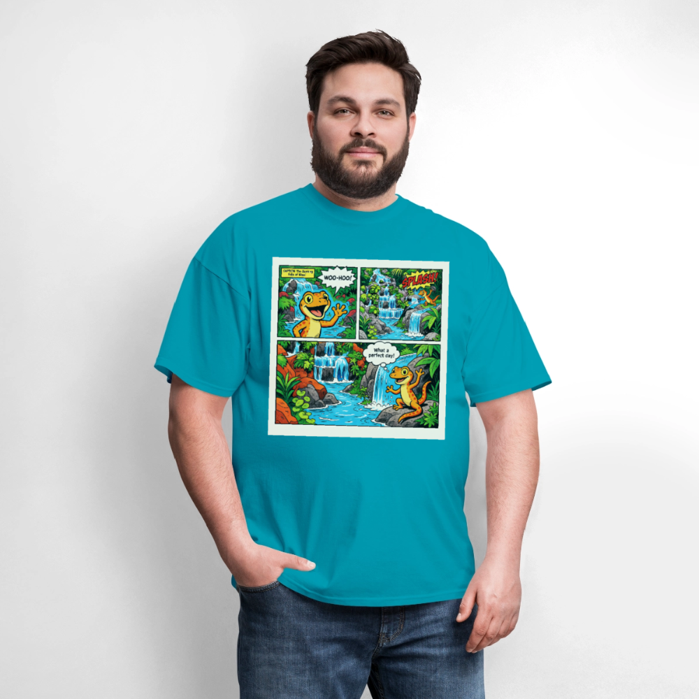 Comic Lizard - turquoise