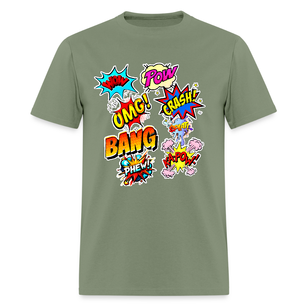 Comic Time - military green