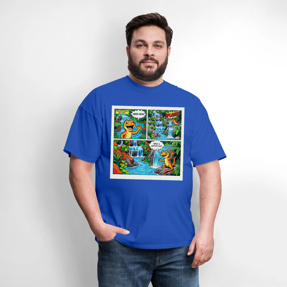 Comic Lizard - royal blue