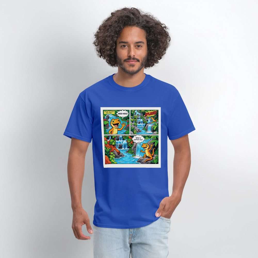 Comic Lizard - royal blue