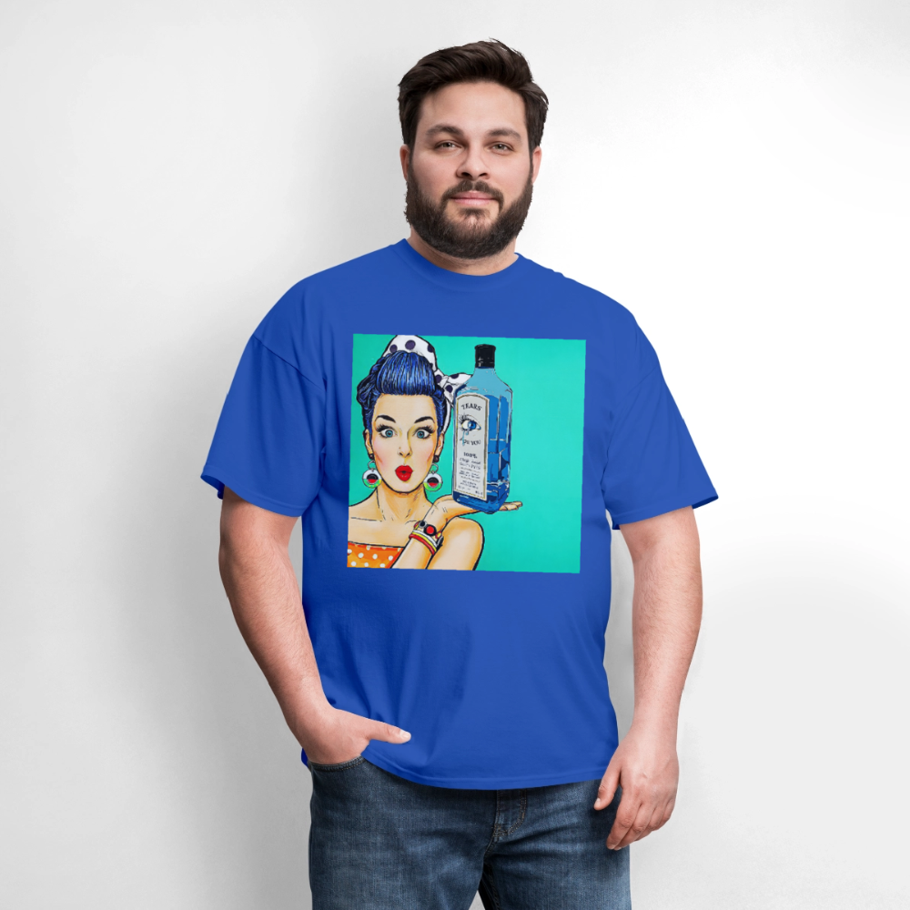 Retro Woman - royal blue