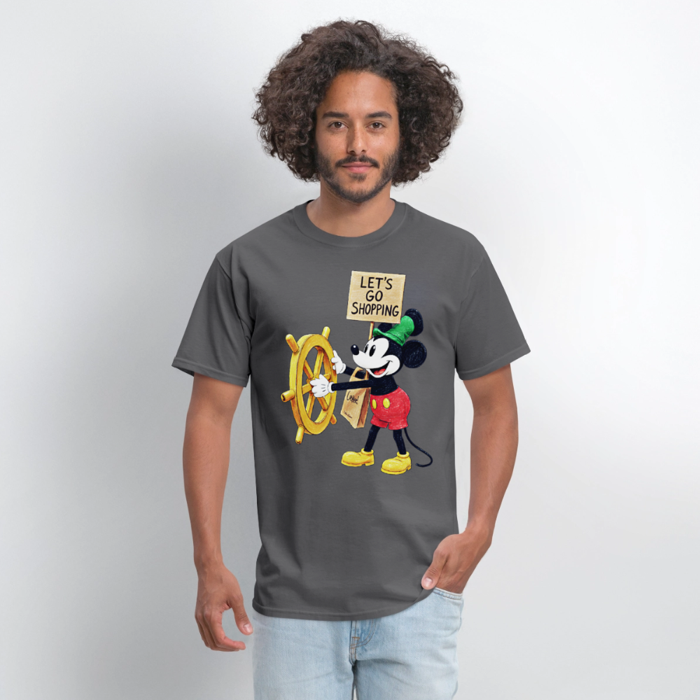 Let's Go Shopping - charcoal