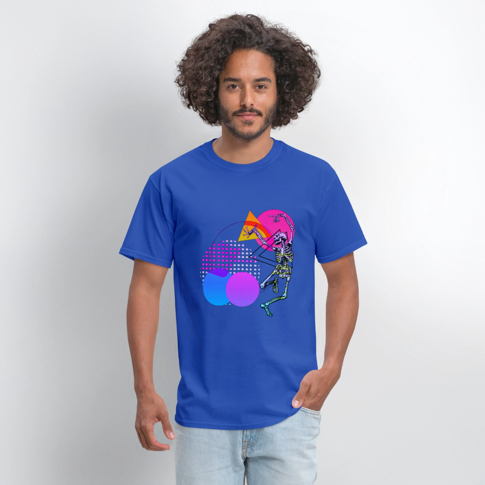 Dancing Skelton - royal blue