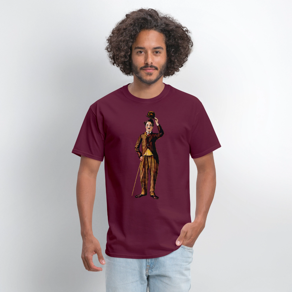 Charlie Chaplin - burgundy