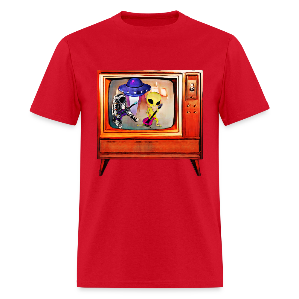 Rocking Astronaut and Alien #2 - red