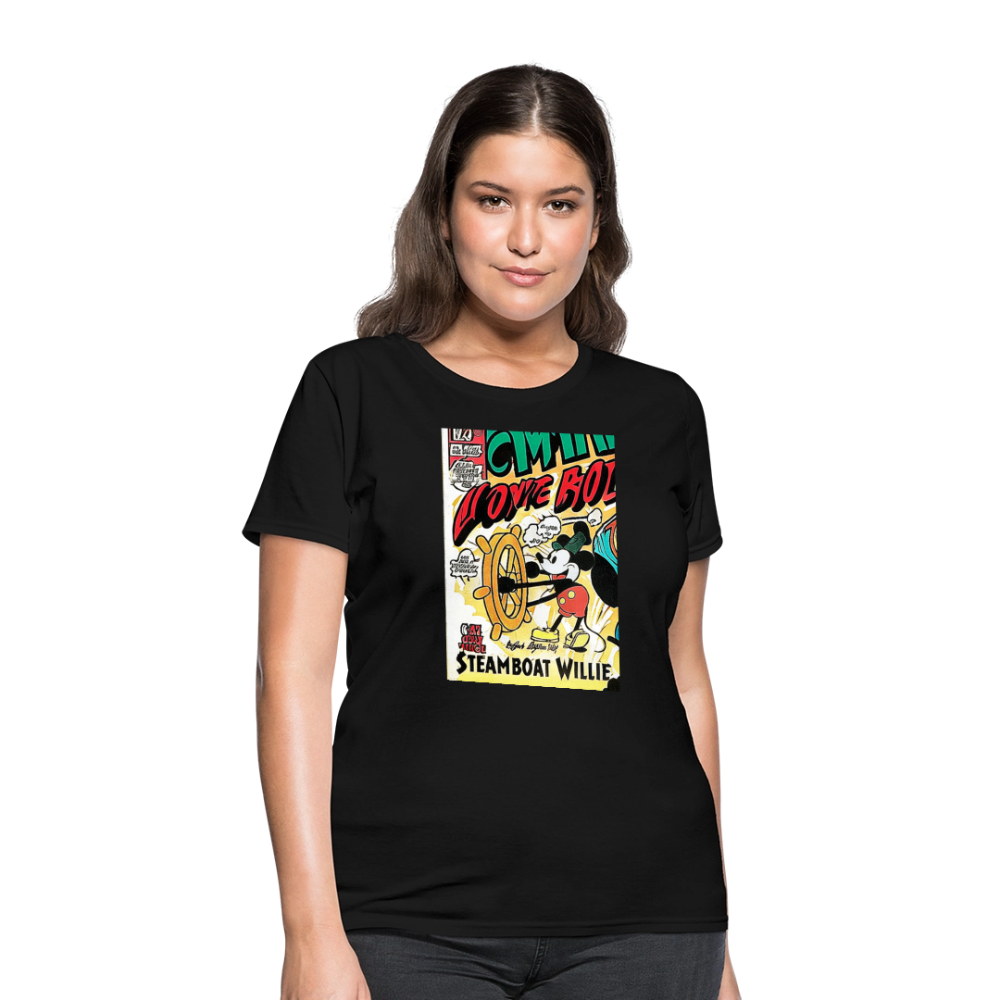 Steamboat Willie - black