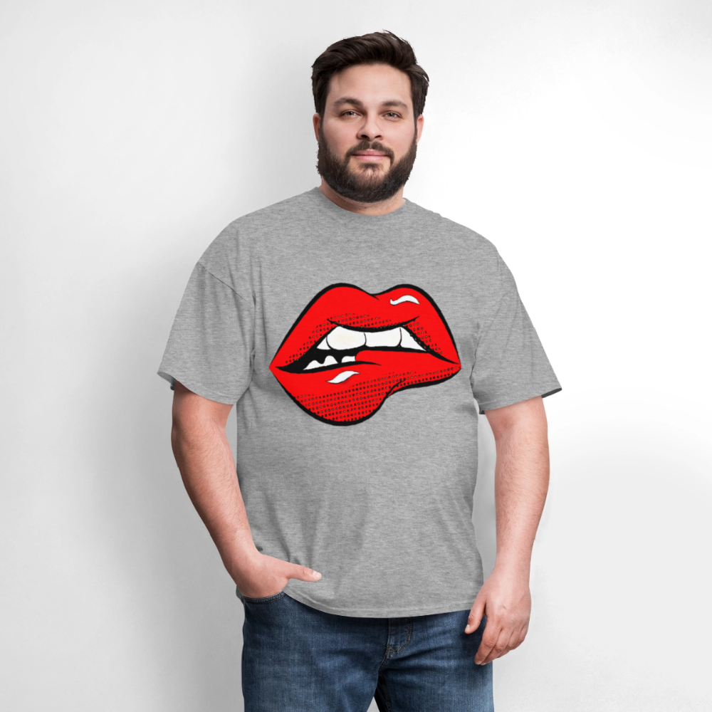 Lips - heather gray
