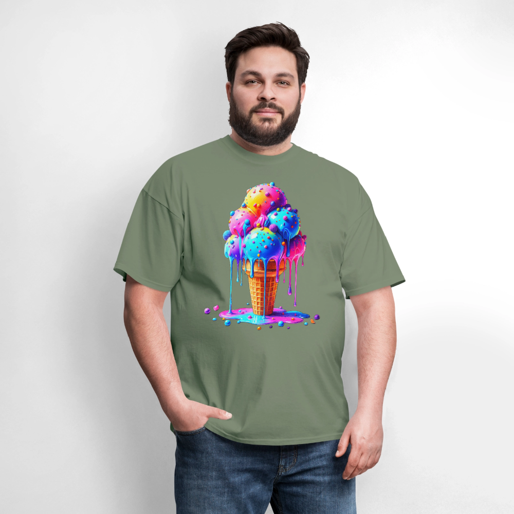 Melting Rainbow - military green