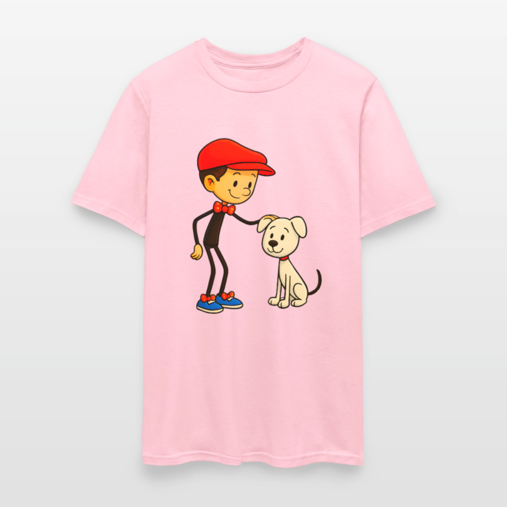 A Dog And His Best Friend - pink