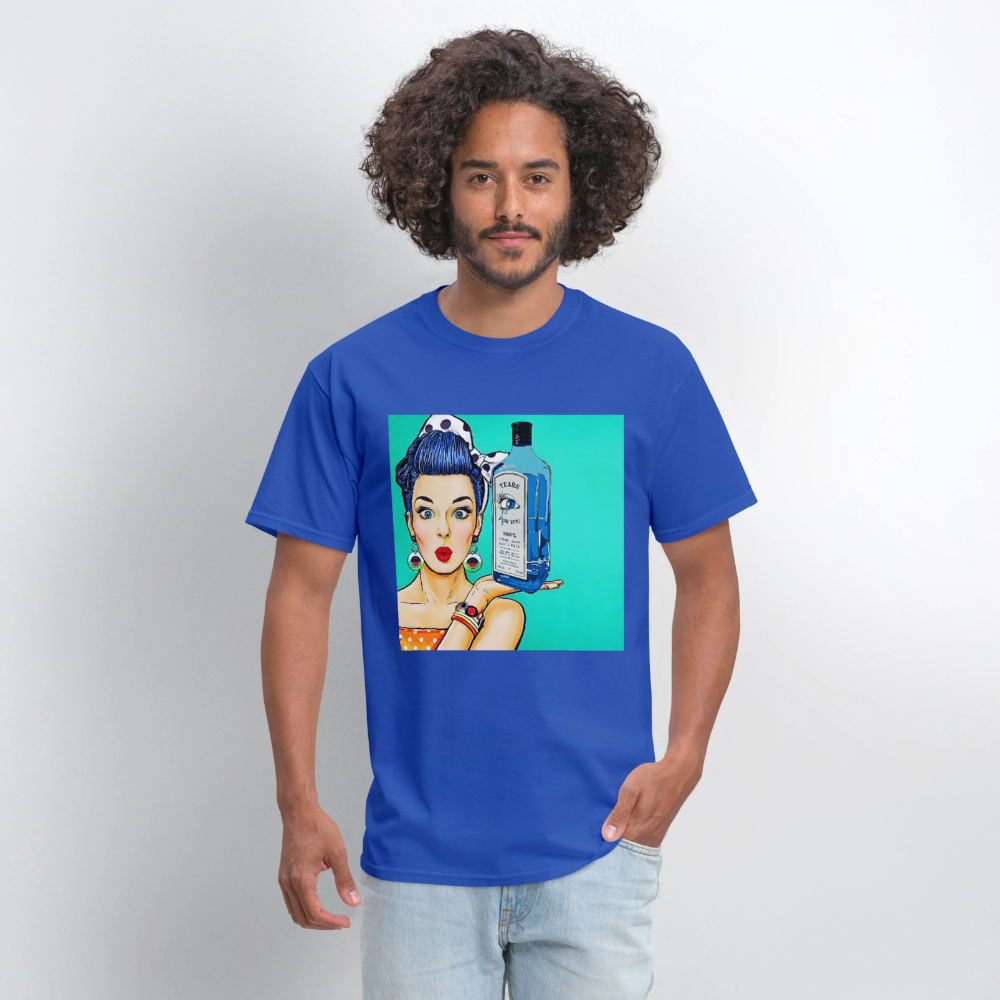 Retro Woman - royal blue