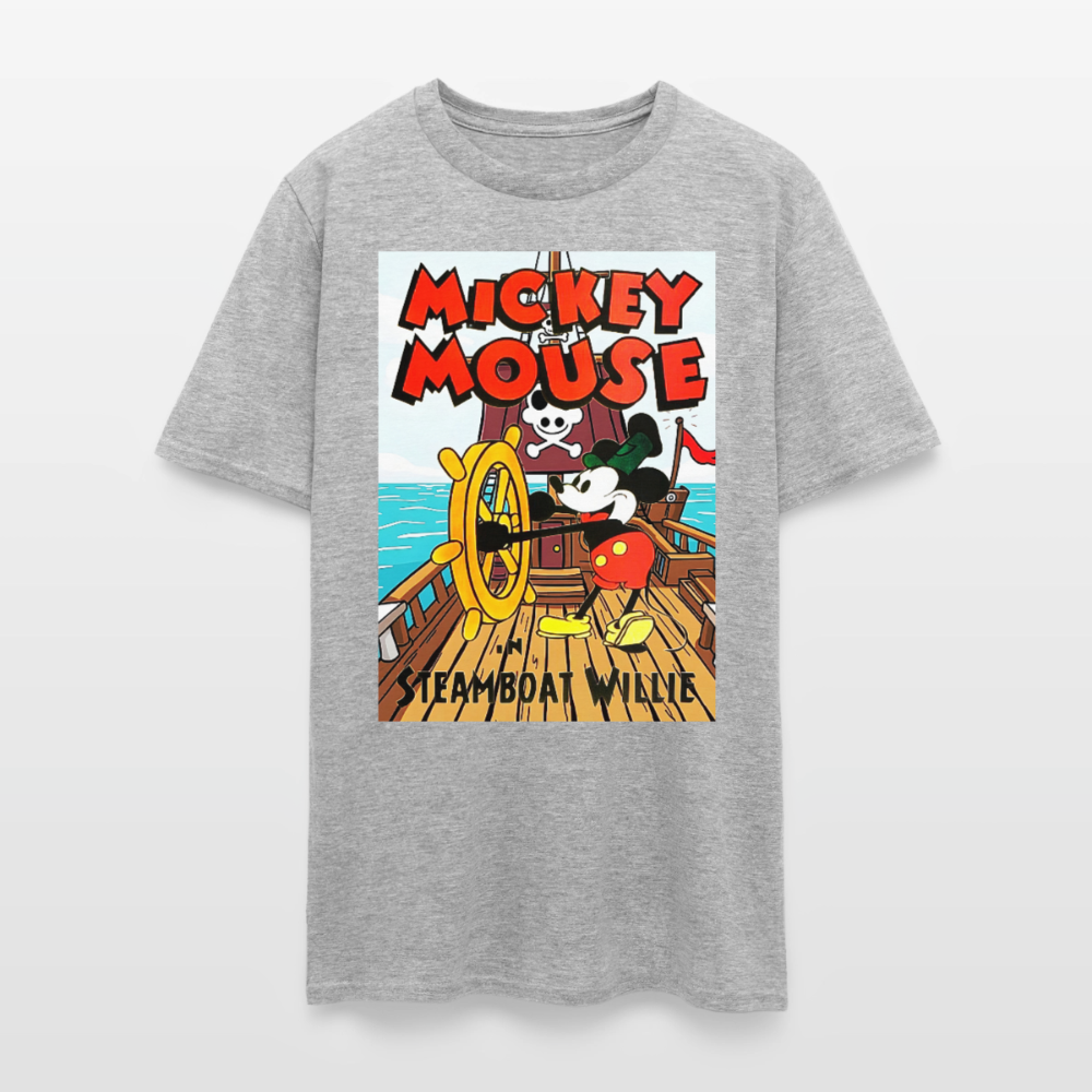 Steamboat Willie - heather gray