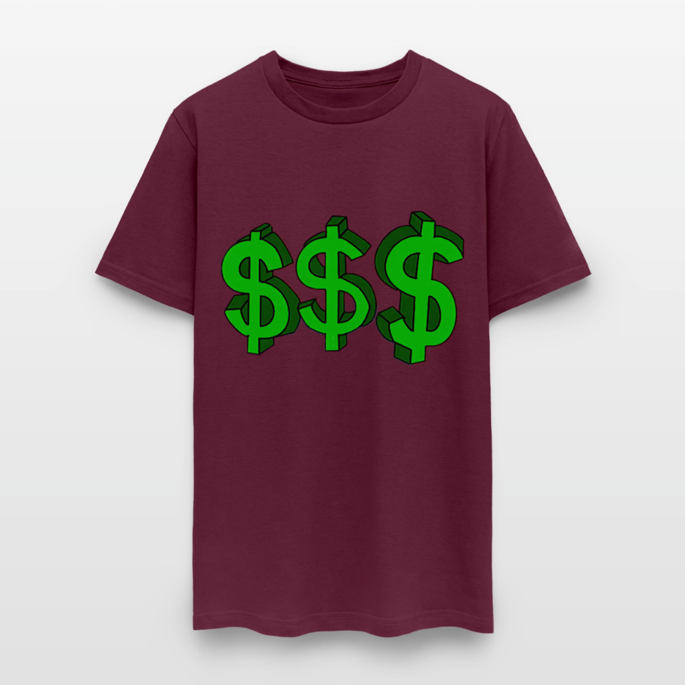 Dollar Sign - burgundy