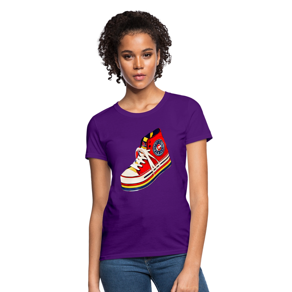 High Top Sneaker - purple