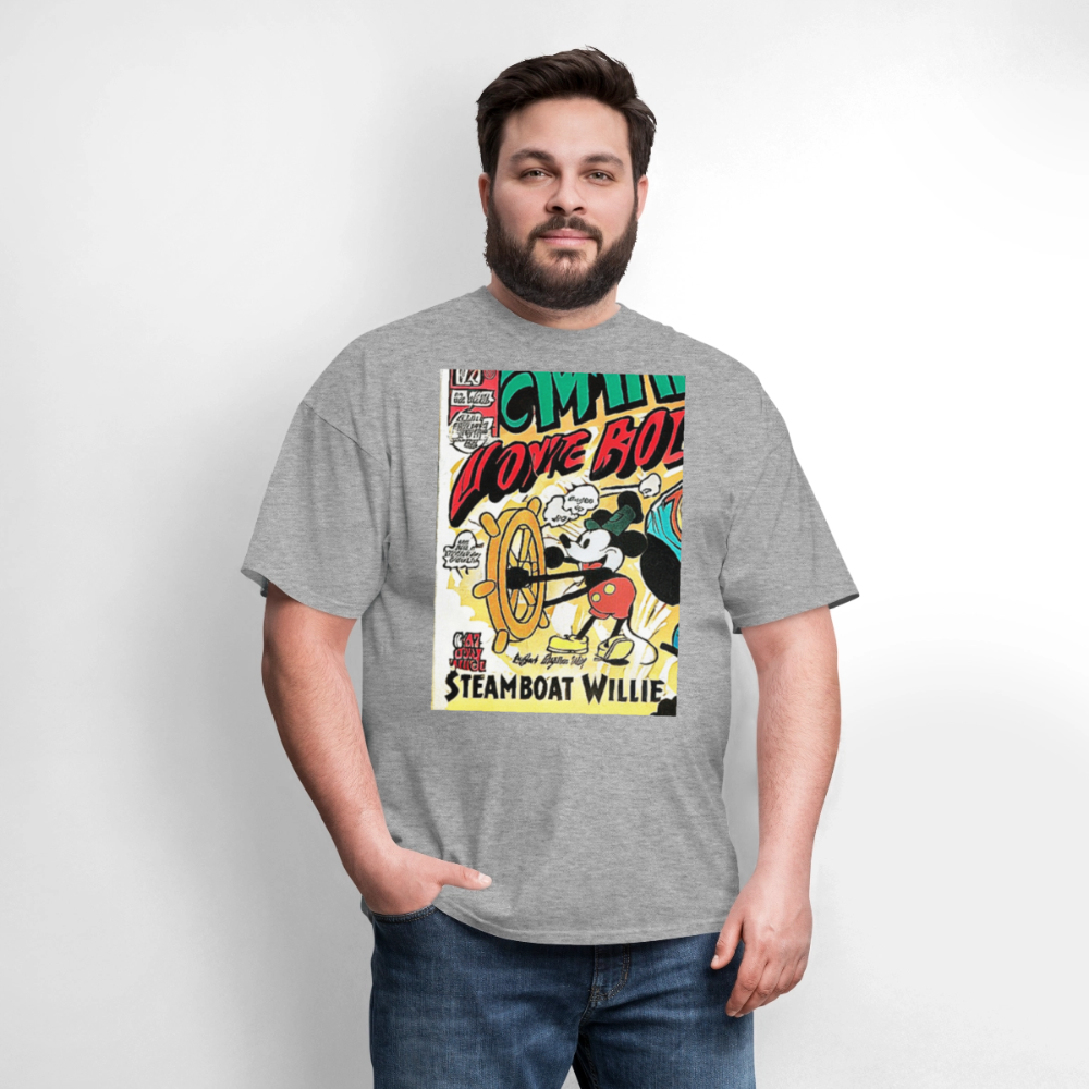 Steamboat Willie - heather gray