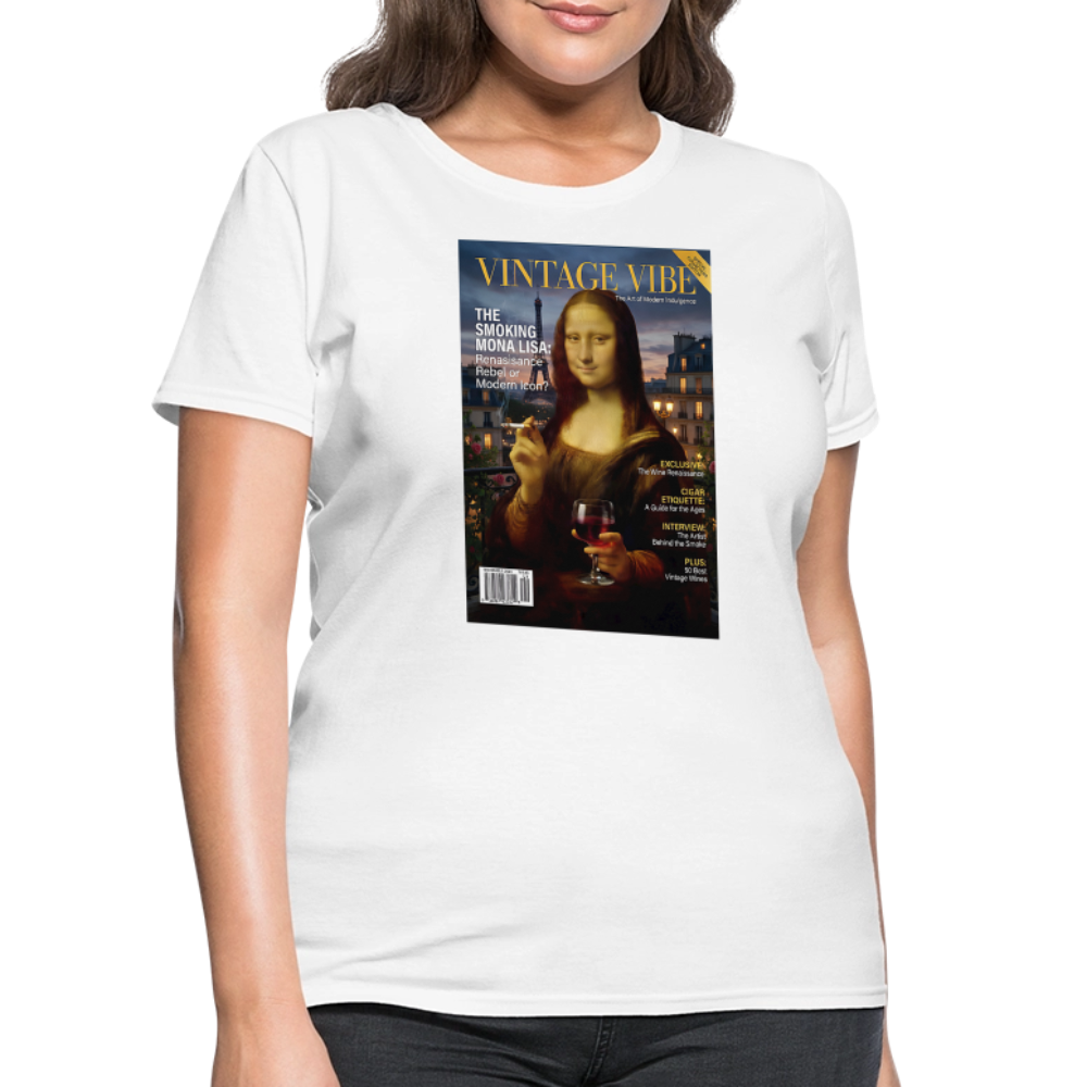A Smoking Mona Lisa - white