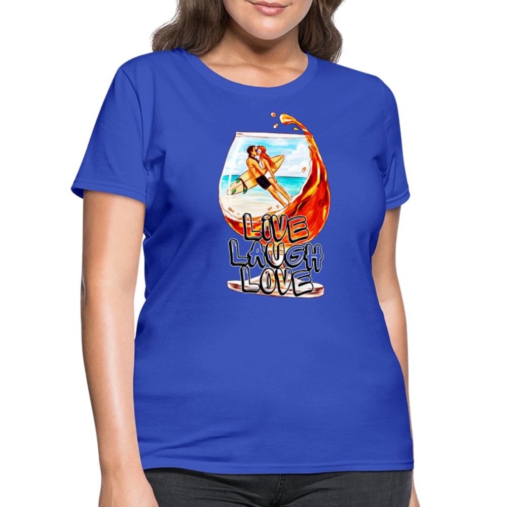 Live, Laugh, Love - royal blue