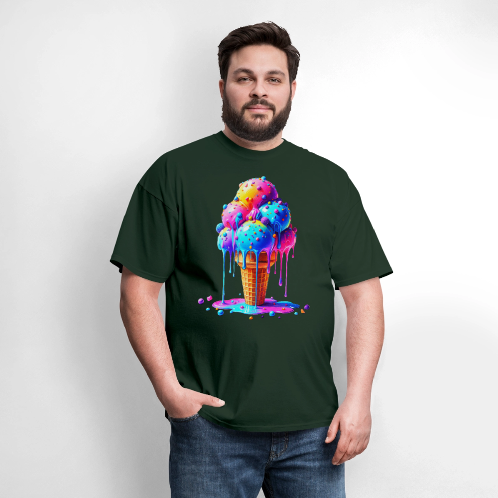 Melting Rainbow - forest green